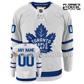 Camisola Toronto Maple Leafs Blank Personalizado Adidas Branco Authentic - Criança